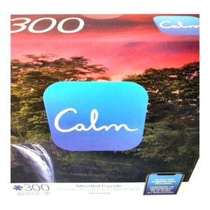 Calm Mindful 300 Piece Puzzle Waterfall Mountain by Spin Master Meditate Game Nw